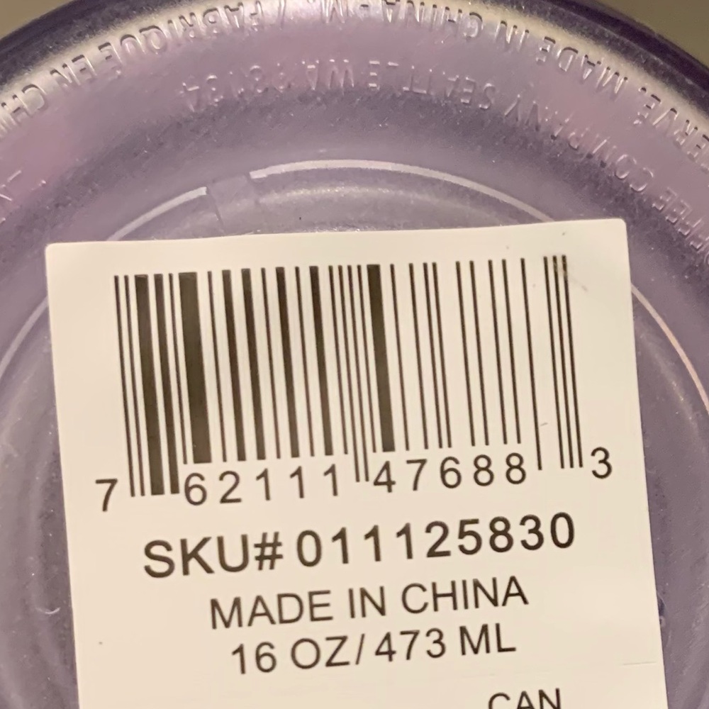 STARBUCKS Glow in Dark Halloween‘21 Purple&White Black Cat Tumbler/ 16oz, NWT - Picture 11 of 12